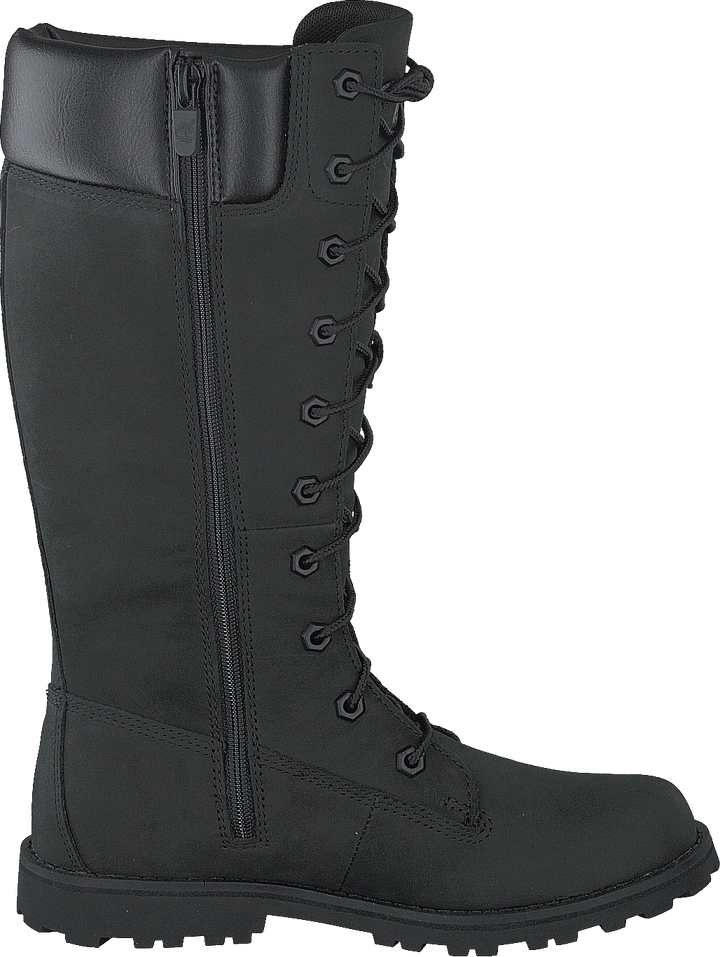 Dívky Classic Tall Lace Up Wit Black