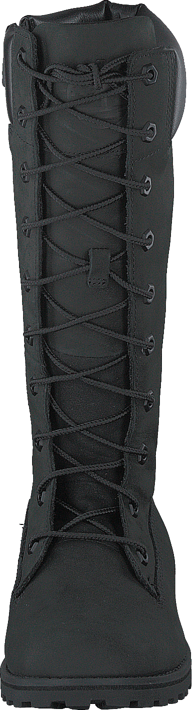 Dívky Classic Tall Lace Up Wit Black