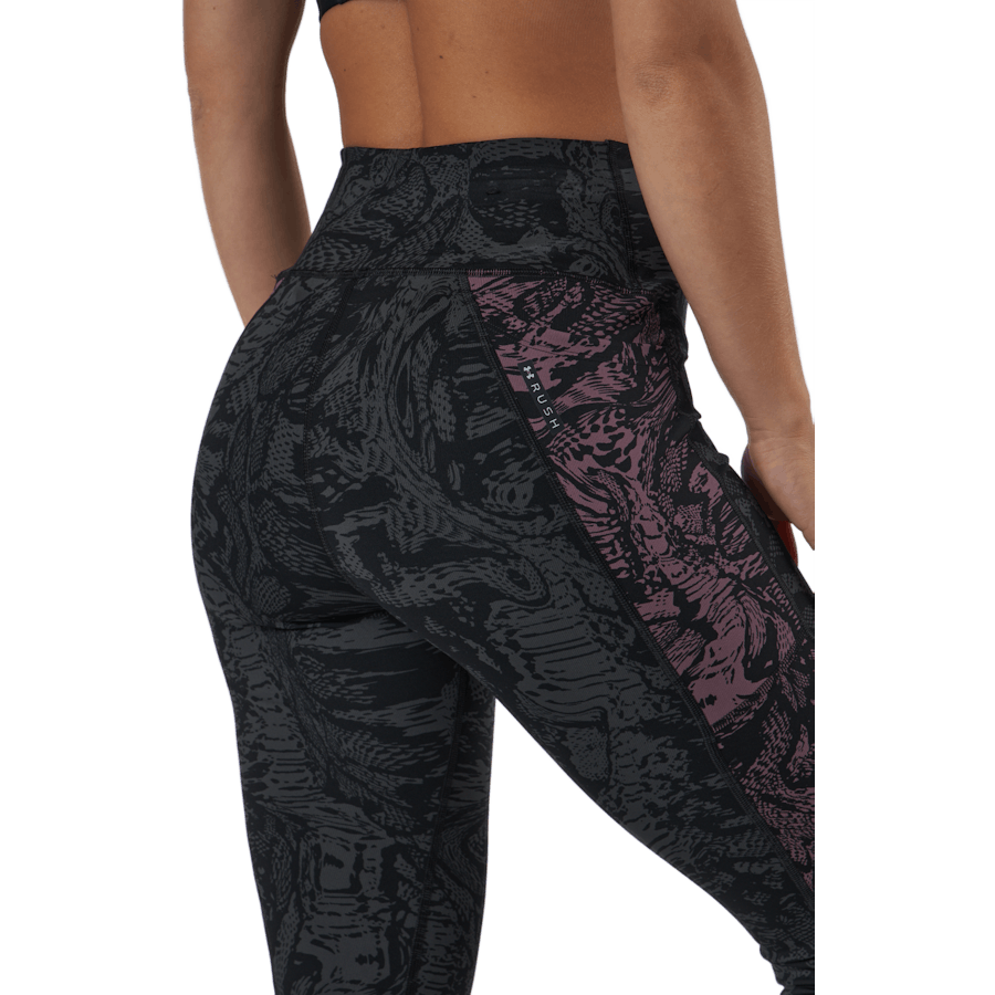 Ua Rush Legging 6m Novelty Black