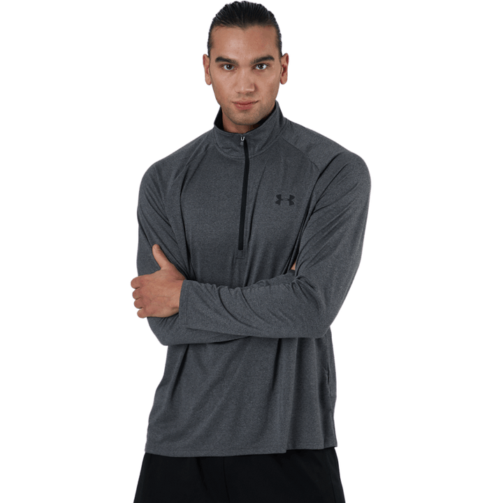 Ua Tech 2.0 1/2 Zip Carbon Heather