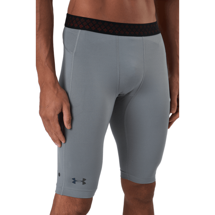 Ua Hg Rush 2.0 Long Shorts Concrete