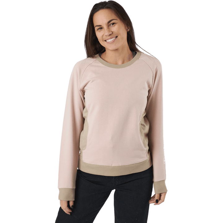Linear Logo Sleeve Crew Cameo Rose