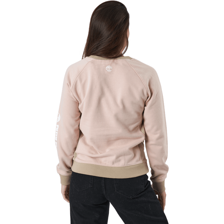 Linear Logo Sleeve Crew Cameo Rose