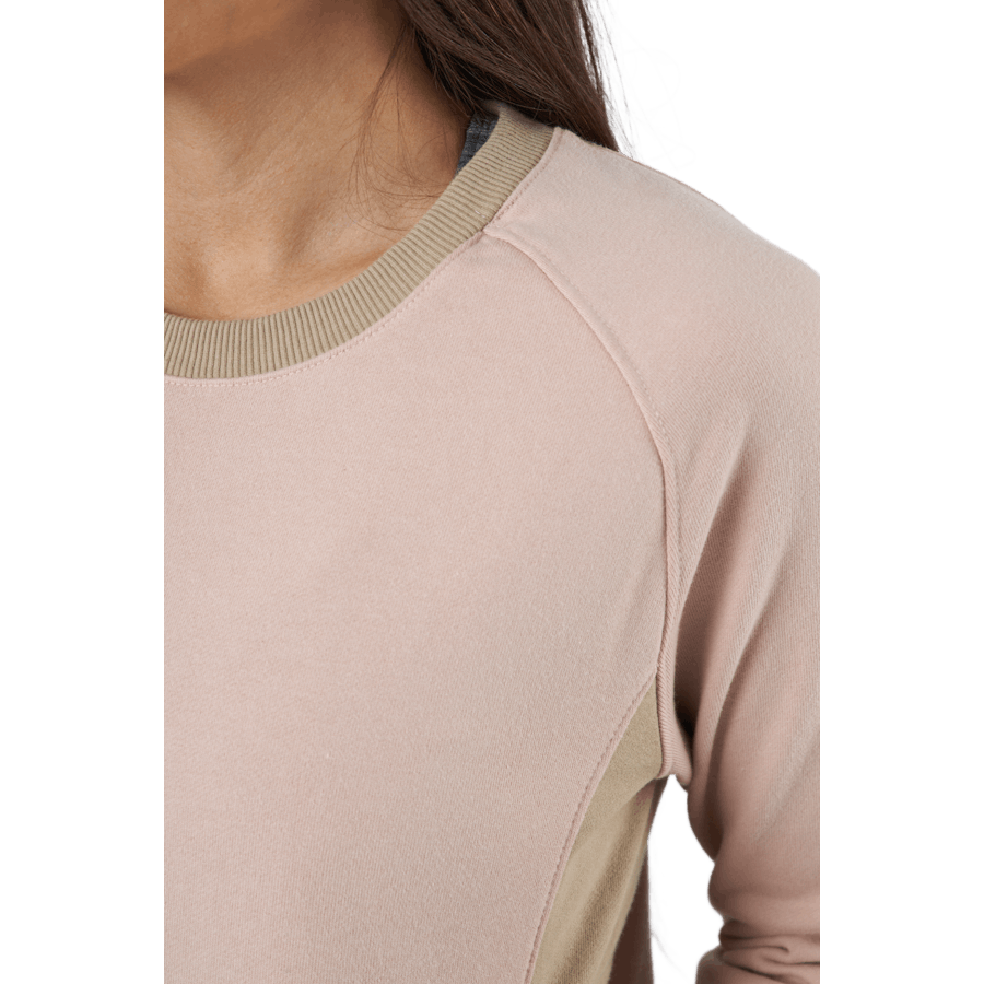 Linear Logo Sleeve Crew Cameo Rose