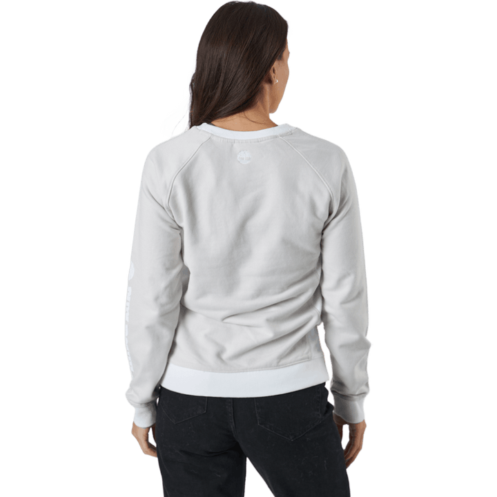 Linear Logo Sleeve Crew White Sand