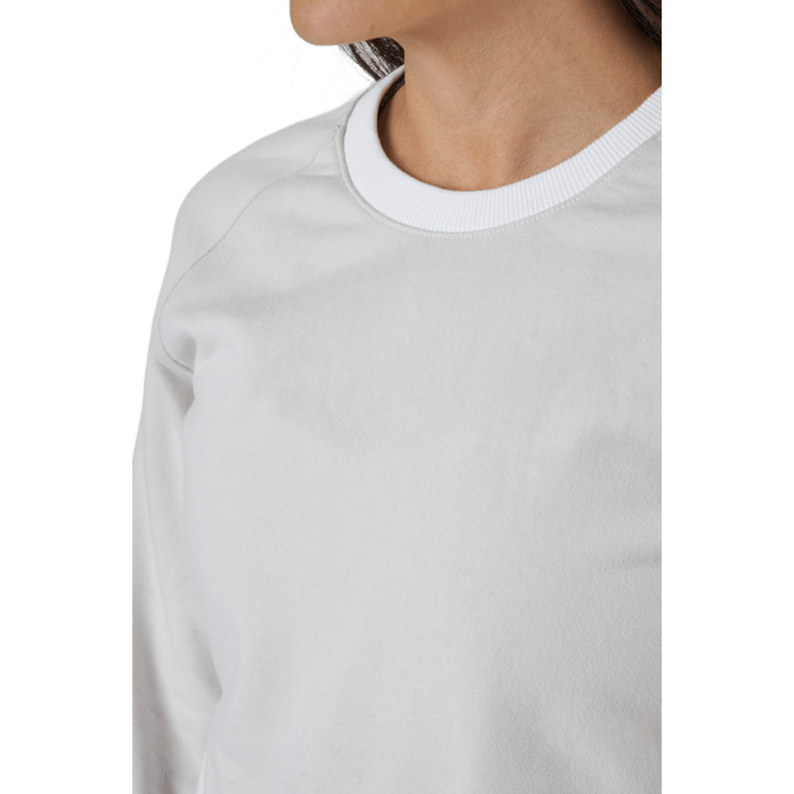Linear Logo Sleeve Crew White Sand