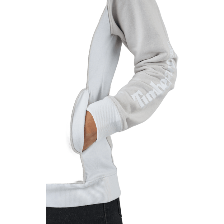 Linear Logo Sleeve Crew White Sand