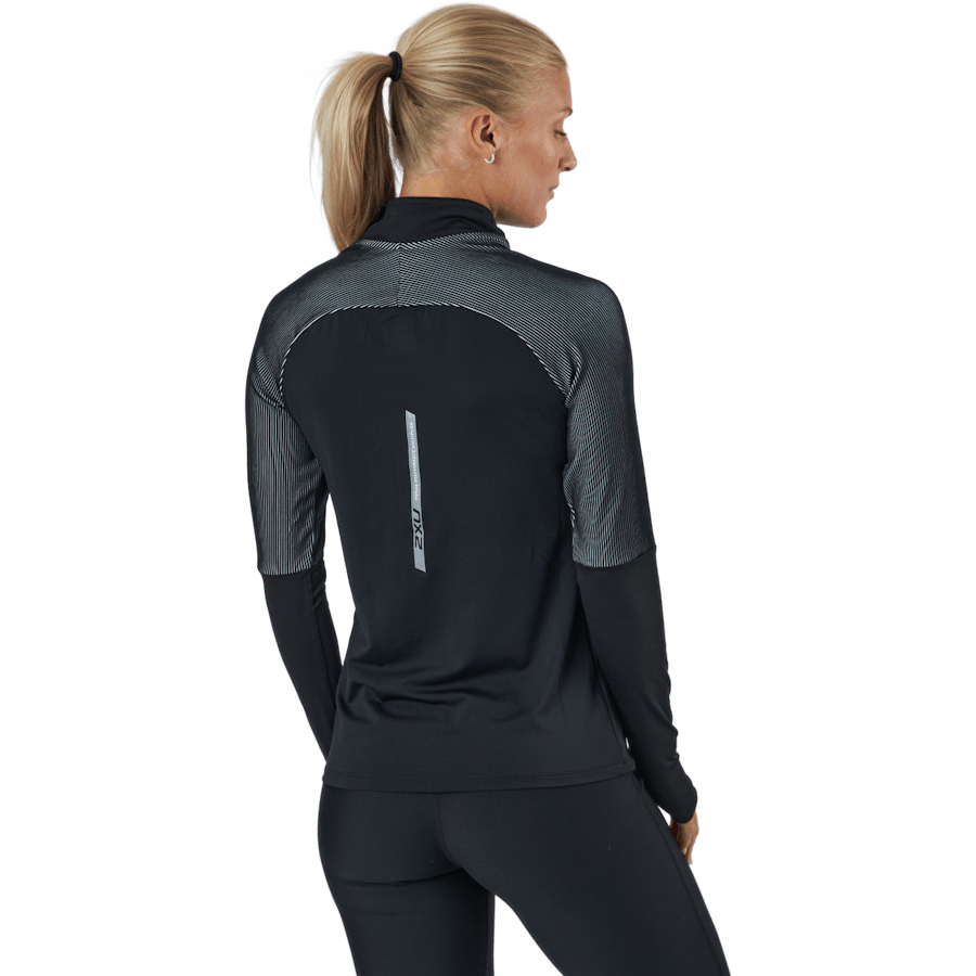 Light Speed 1/2 Zip Black/silver Reflective