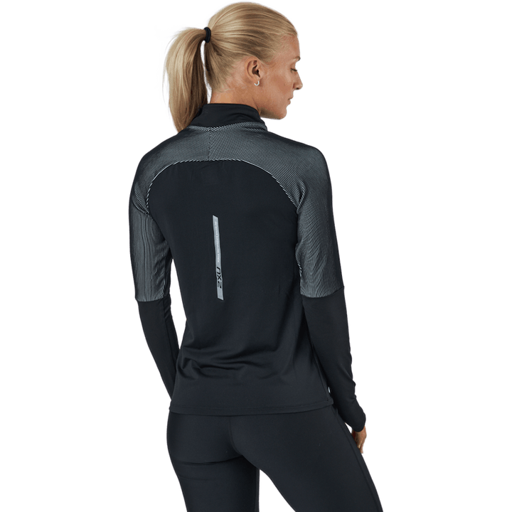 Light Speed 1/2 Zip Black/silver Reflective
