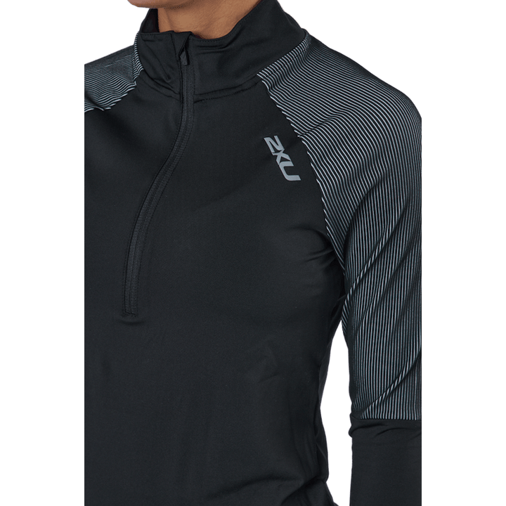 Light Speed 1/2 Zip Black/silver Reflective