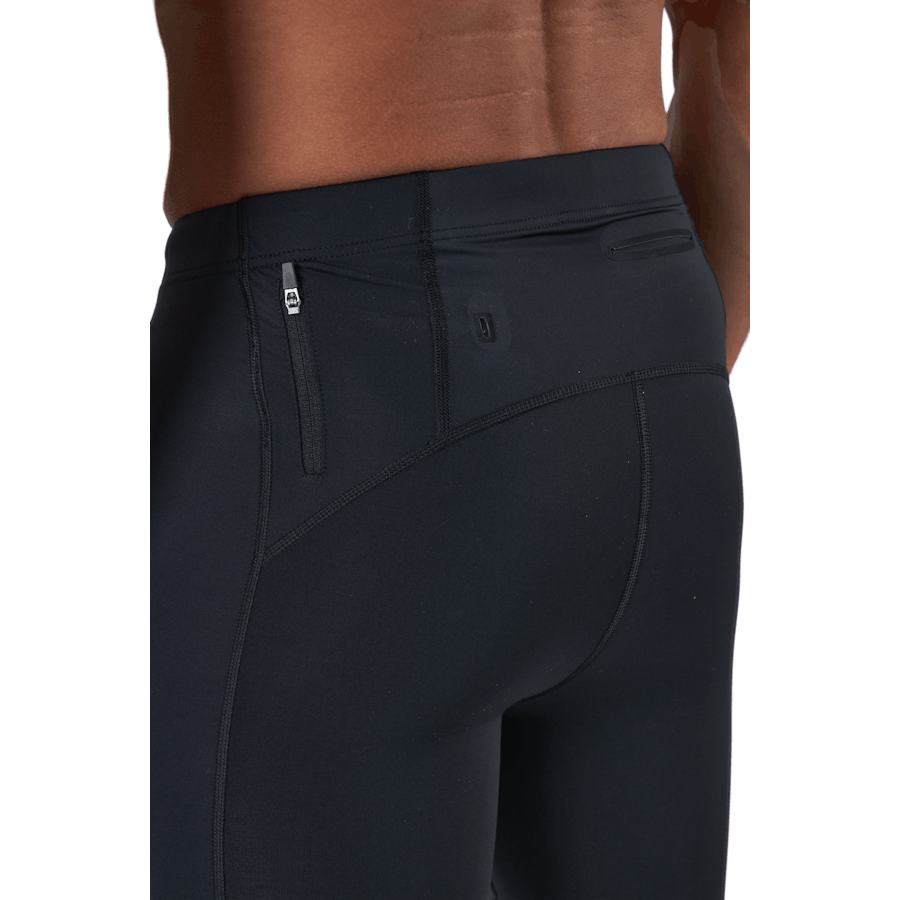Light Speed Compression Short Svart/silver Sage Reflekterande