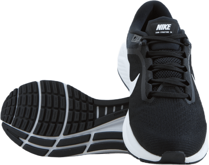 Air Zoom Structure 24 Men's Road Running Shoes BLACK/WHITE