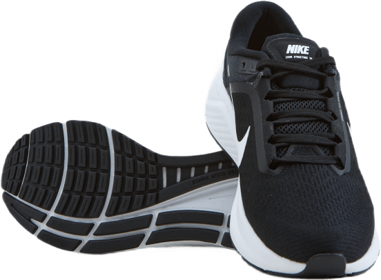 Air Zoom Structure 24 Women's Road Running Shoes BLACK/WHITE