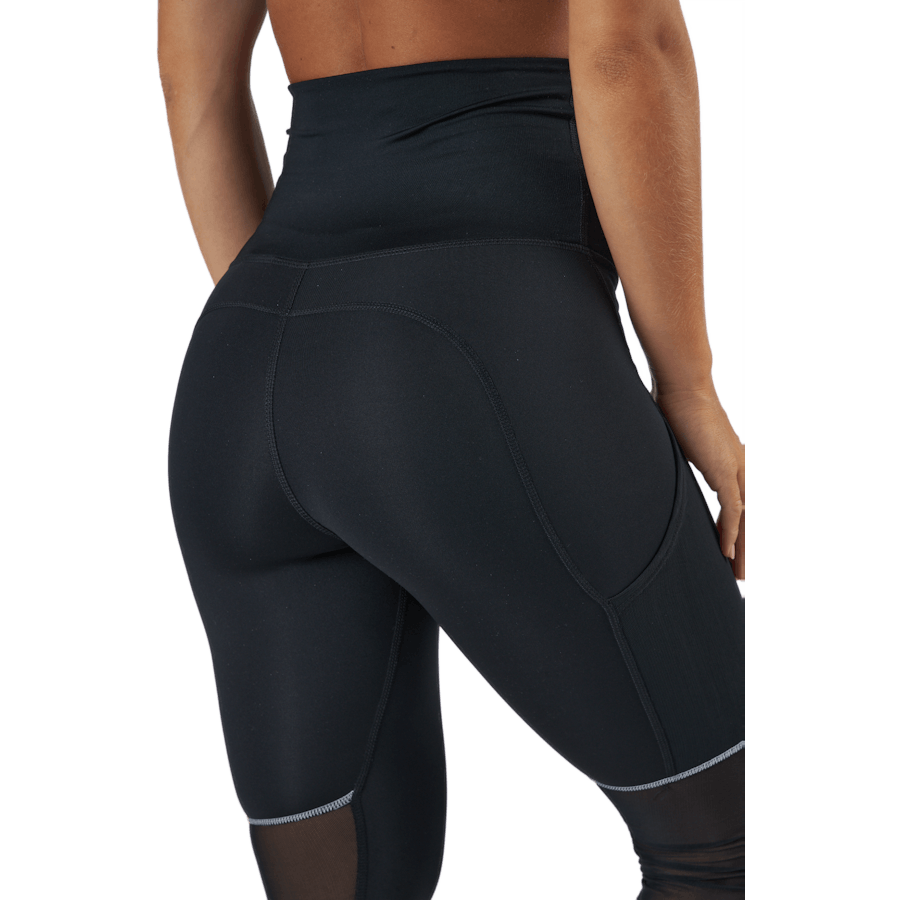 Air Dri-fit Women's 7/8-length Black/white/reflective Silv