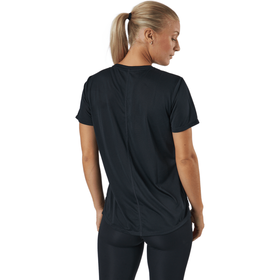 Dri-FIT One Women's Standard Fit Short-Sleeve Top BLACK/WHITE