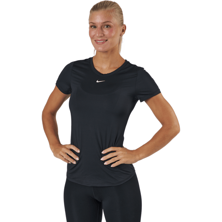 Dri-FIT One Women's Slim Fit Short-Sleeve Top BLACK/WHITE