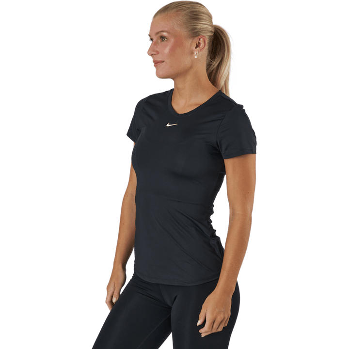 Dri-FIT One Women's Slim Fit Short-Sleeve Top BLACK/WHITE