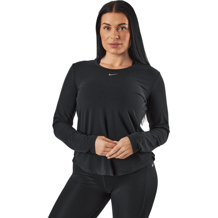 Dri-FIT One Luxe Women's Standard Fit Long-Sleeve Top BLACK/REFLECTIVE SILV