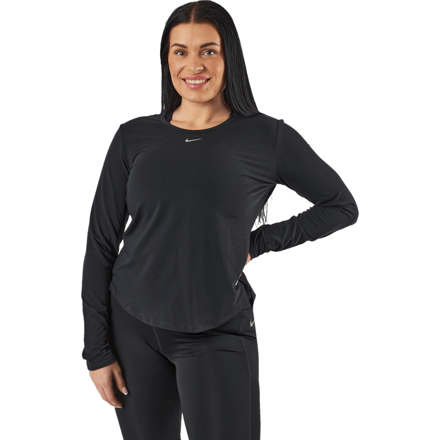 Dri-FIT One Luxe Women's Standard Fit Long-Sleeve Top BLACK/REFLECTIVE SILV