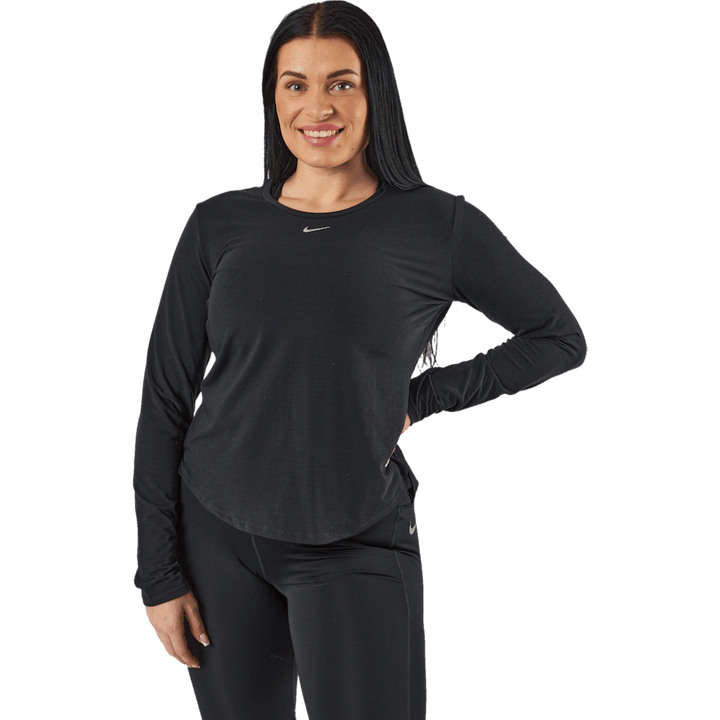 Dri-FIT One Luxe Women's Standard Fit Long-Sleeve Top BLACK/REFLECTIVE SILV