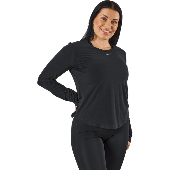 Dri-FIT One Luxe Women's Standard Fit Long-Sleeve Top BLACK/REFLECTIVE SILV