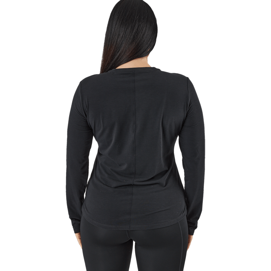 Dri-FIT One Luxe Women's Standard Fit Long-Sleeve Top BLACK/REFLECTIVE SILV