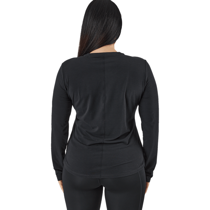 Dri-FIT One Luxe Women's Standard Fit Long-Sleeve Top BLACK/REFLECTIVE SILV