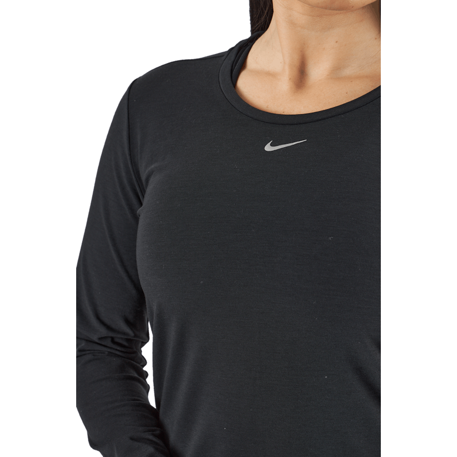 Dri-FIT One Luxe Women's Standard Fit Long-Sleeve Top BLACK/REFLECTIVE SILV