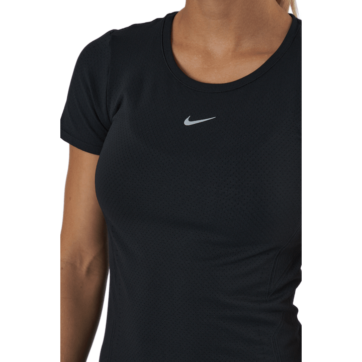 Dri-FIT ADV Aura Women's Slim-Fit Short-Sleeve Top BLACK/REFLECTIVE SILV