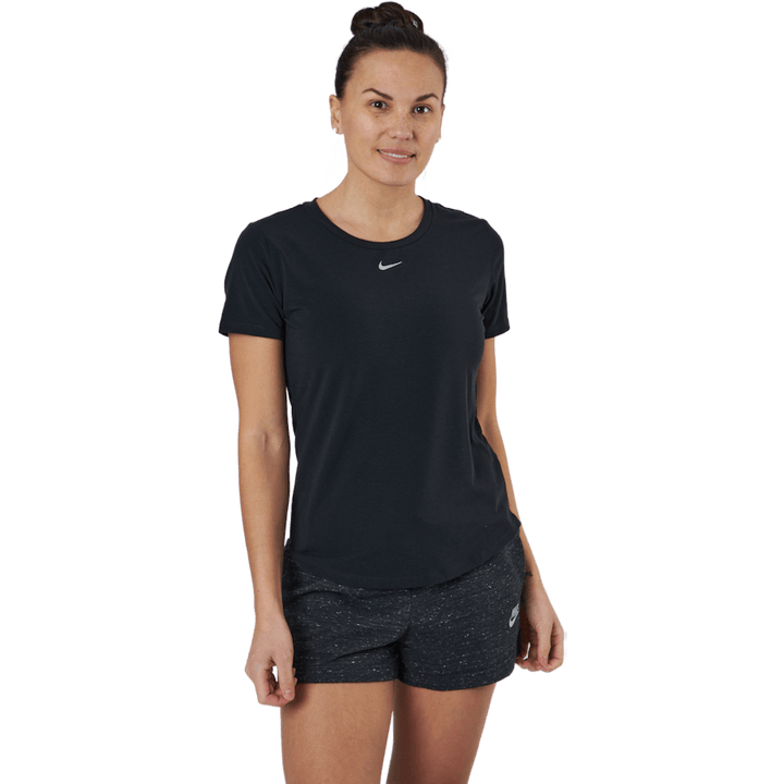 Dri-FIT One Luxe Naisten Standard Fit lyhythihainen toppi MUSTA/REFLECTIVE SILV