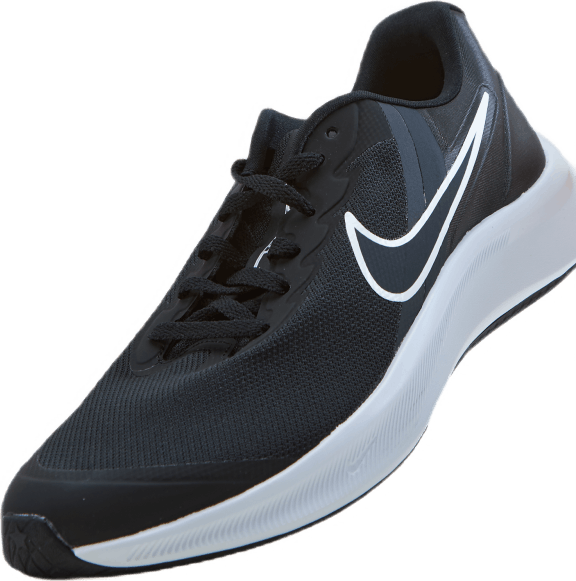 Star Runner 3 Big Kids' Road Running Shoes BLACK/DK SMOKE GREY-DK SMOKE GREY