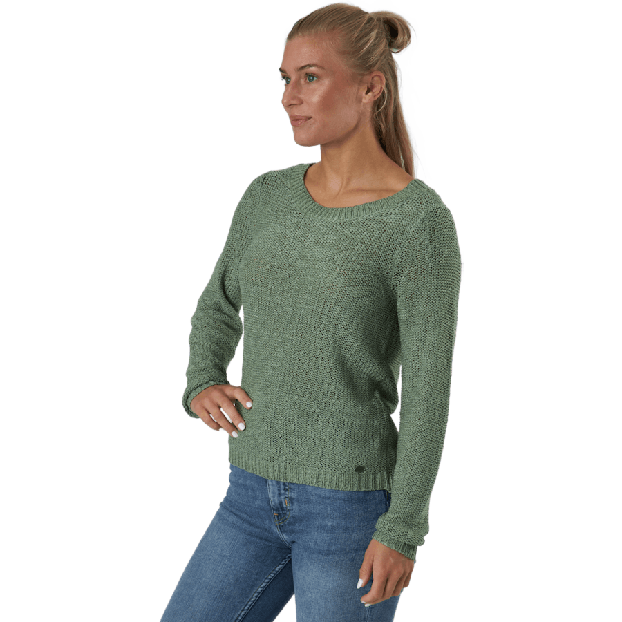 Onlgeena Xo L/s Pullover Knt Hedge Green