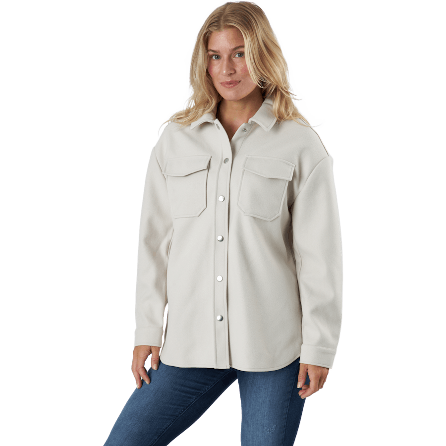 Onlmaci L/s Shacket Pnt Pumice Stone