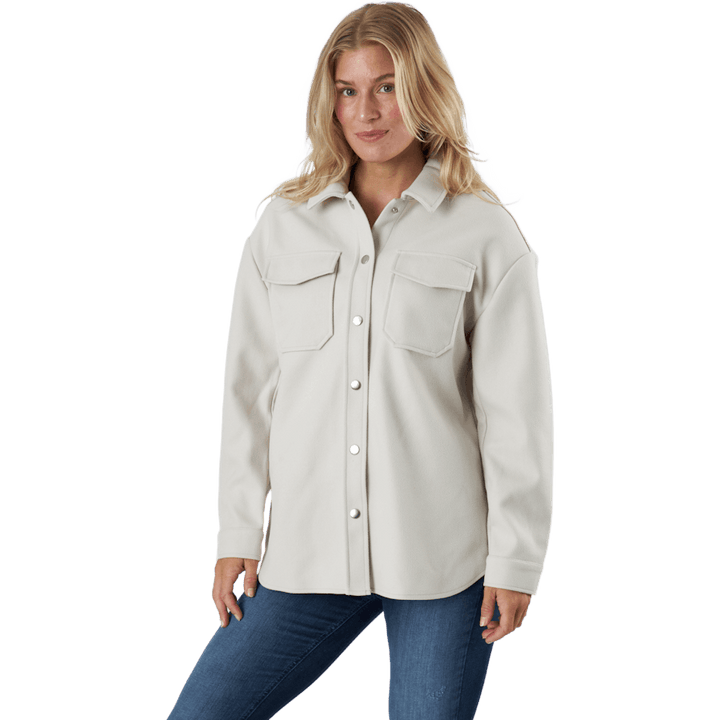 Onlmaci L/s Shacket Pnt Pumice Stone