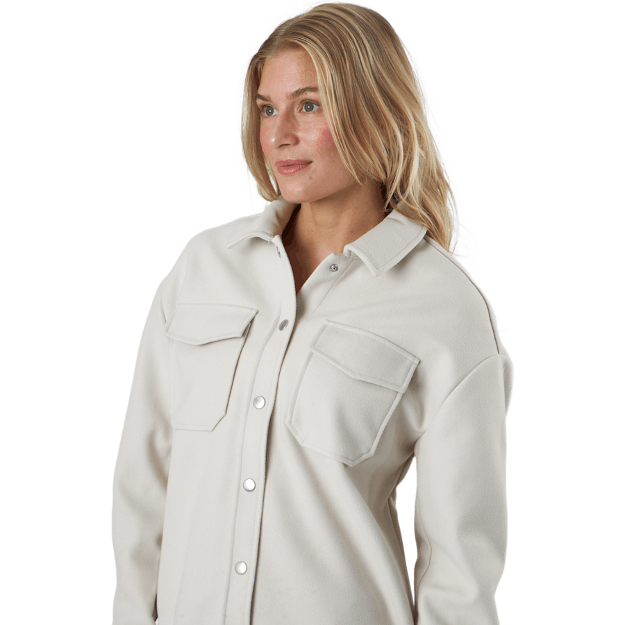 Onlmaci L/s Shacket Pnt Pumice Stone