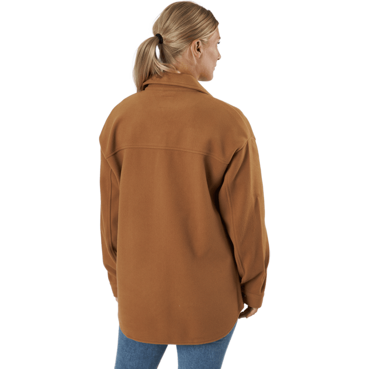 Onlmaci L/s Shacket Pnt Toasted Coconut