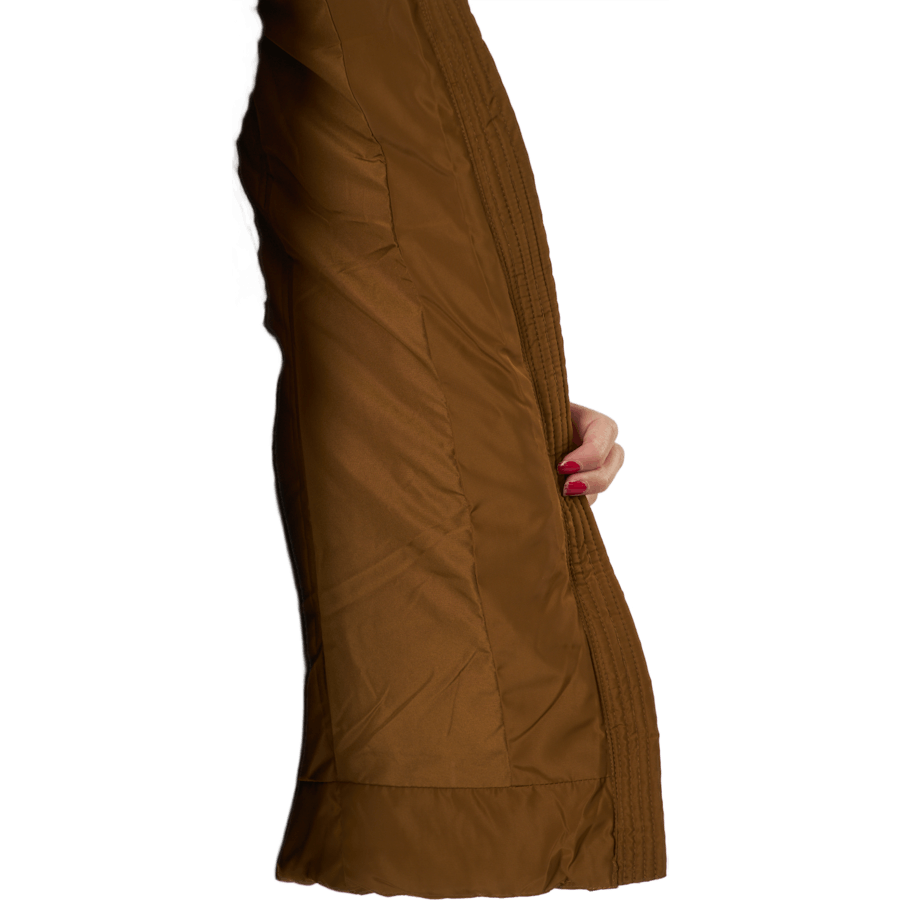 Onlcamilla Hood Fur Coat Otw Breen