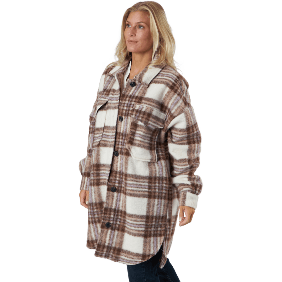 Onlrosa Long Shacket Cc Otw Apple Butter