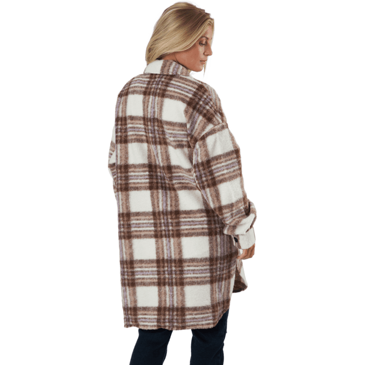 Onlrosa Long Shacket Cc Otw Apple Butter