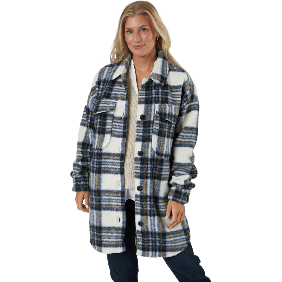 Onlrosa Long Shacket Cc Otw Cloud Dancer