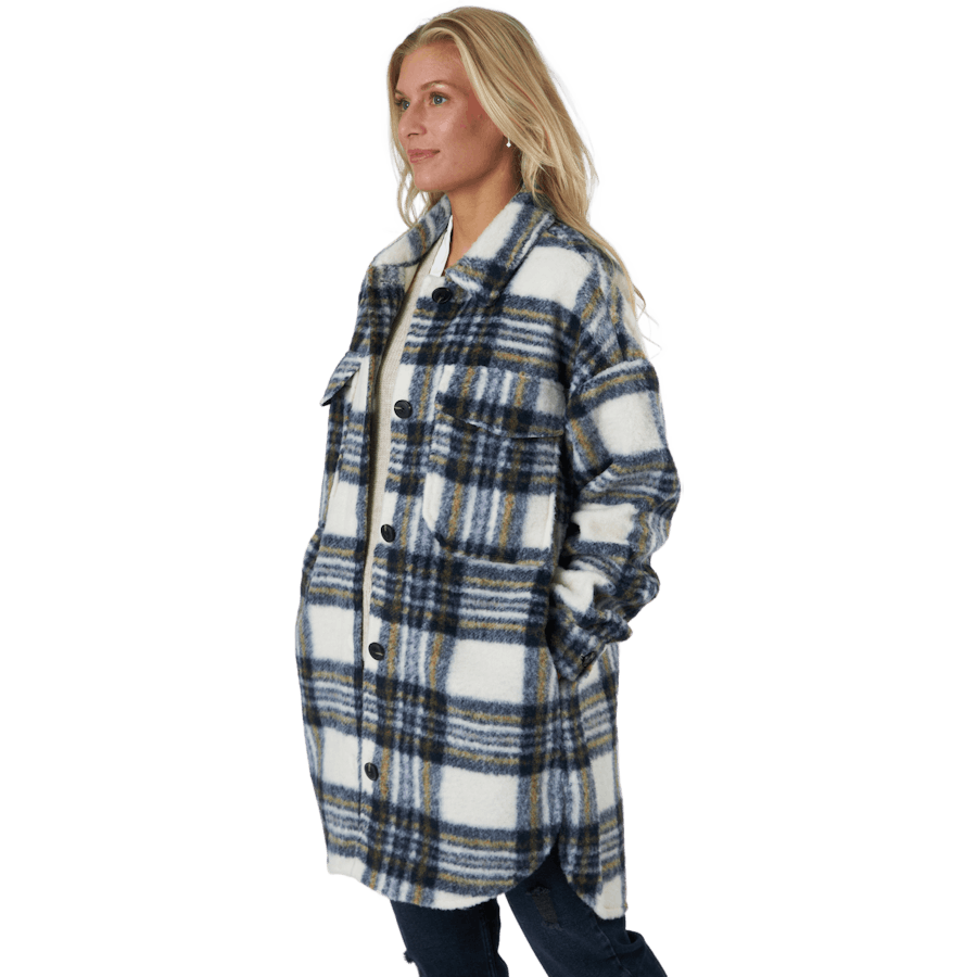 Onlrosa Long Shacket Cc Otw Cloud Dancer