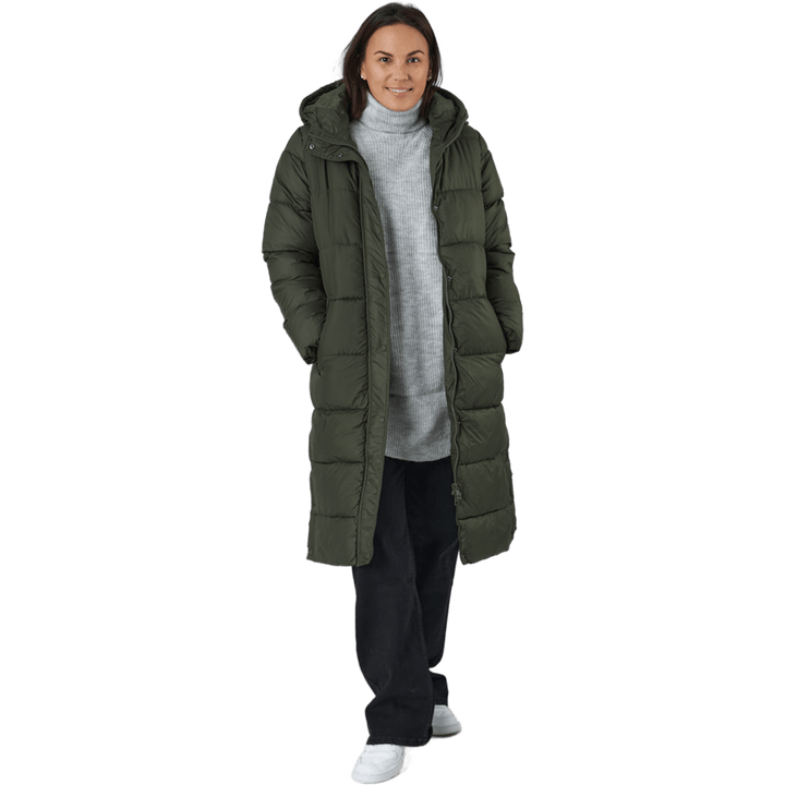Onlcammie Long Quilted Coat Ot Forest Night