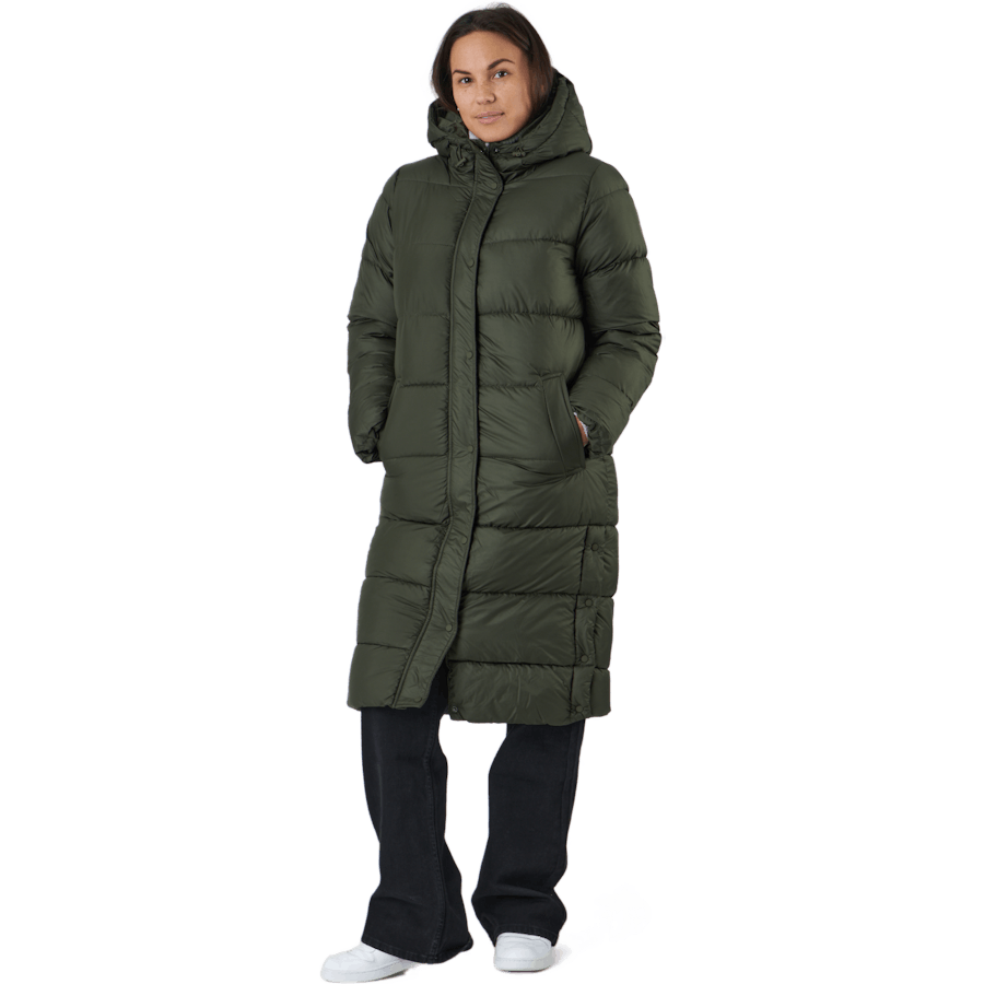Onlcammie Long Quilted Coat Ot Forest Night
