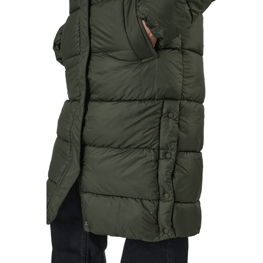 Onlcammie Long Quilted Coat Ot Forest Night