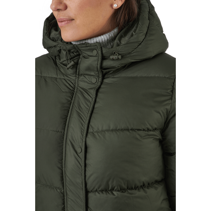 Onlcammie Long Quilted Coat Ot Forest Night