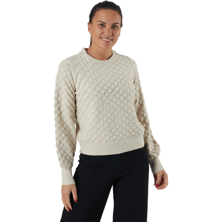 Onlgilja L/s Pullover Knt Pumice Stone