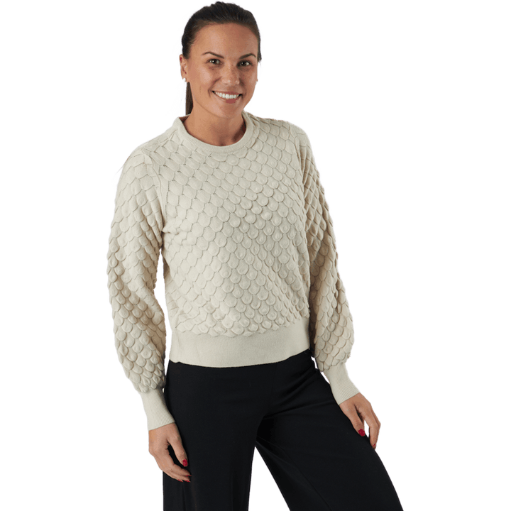 Onlgilja L/s Pullover Knt Pumice Stone