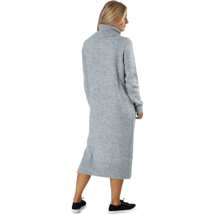 Onlbrandie L/s Roll Neck Dress Light Grey Melange