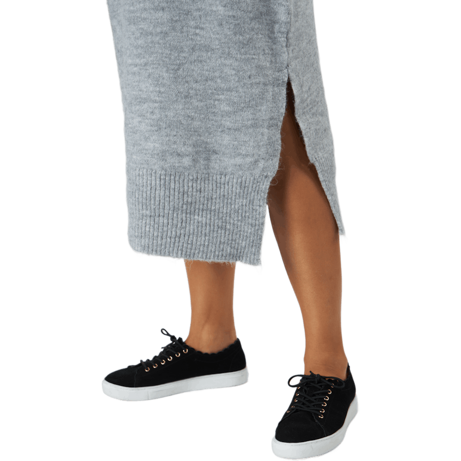 Onlbrandie L/s Roll Neck Dress Light Grey Melange