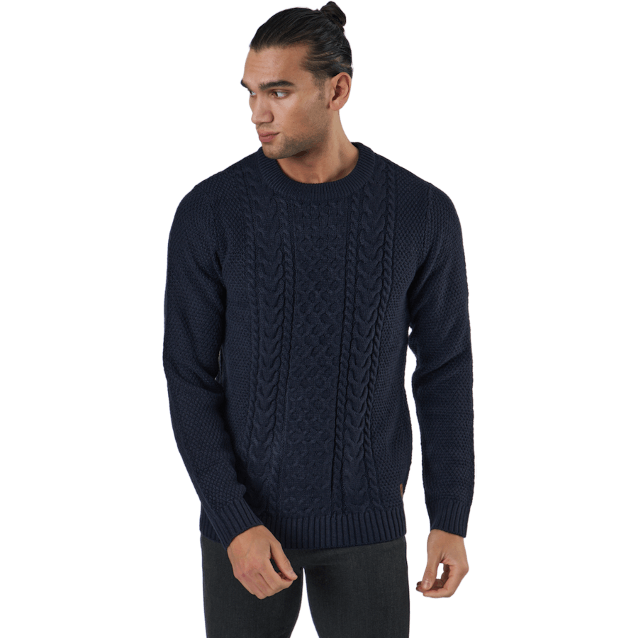 Jjcraig Knit Crew Neck Sky Captain